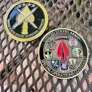 United States Army Special Operations Command Coins
